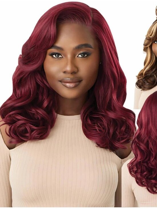 Outre Other - Outre Melted Hairline Glueless HD Lace Front Wig – SHELBY Dark Brown (2) New!